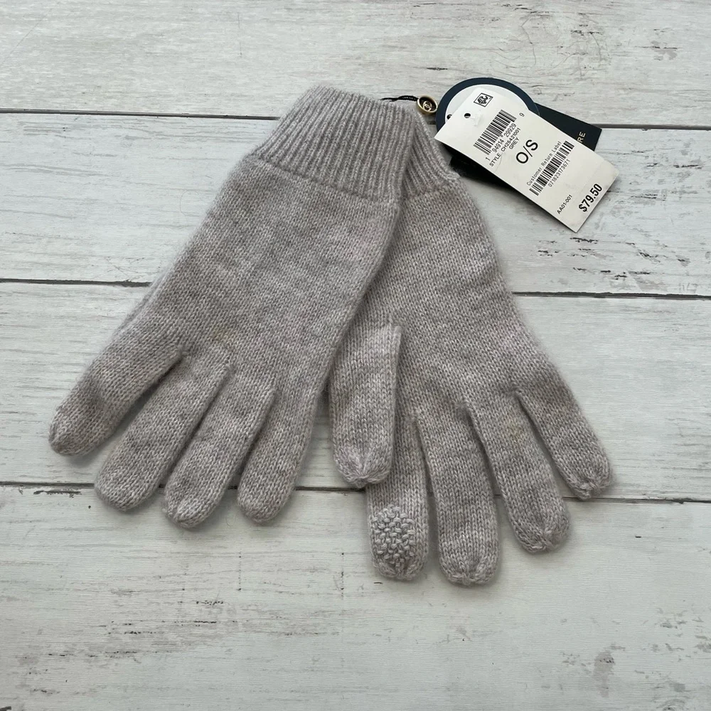 Charter Club Women's Cashmere Touch Gloves, Created for Macy's gray winter fall